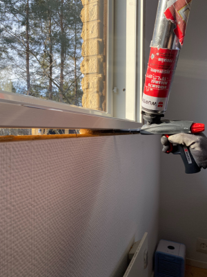 Ikkunaremontti menossa